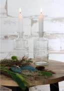 NaDeco Dekovase Glas Flasche Porto Glasklar Bild 1