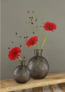 NaDeco Kugelvase Bologna Grau Relief Dekoration Bild 1