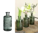 NaDeco Glasflasche Porto Dunkelgrün Dekovase Bild 2