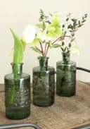 NaDeco Glasflasche Porto Dunkelgrün Dekovase Bild 3