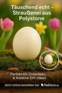 NaDeco Straußenei Dekoei Polystone Wetterfest Bild 1