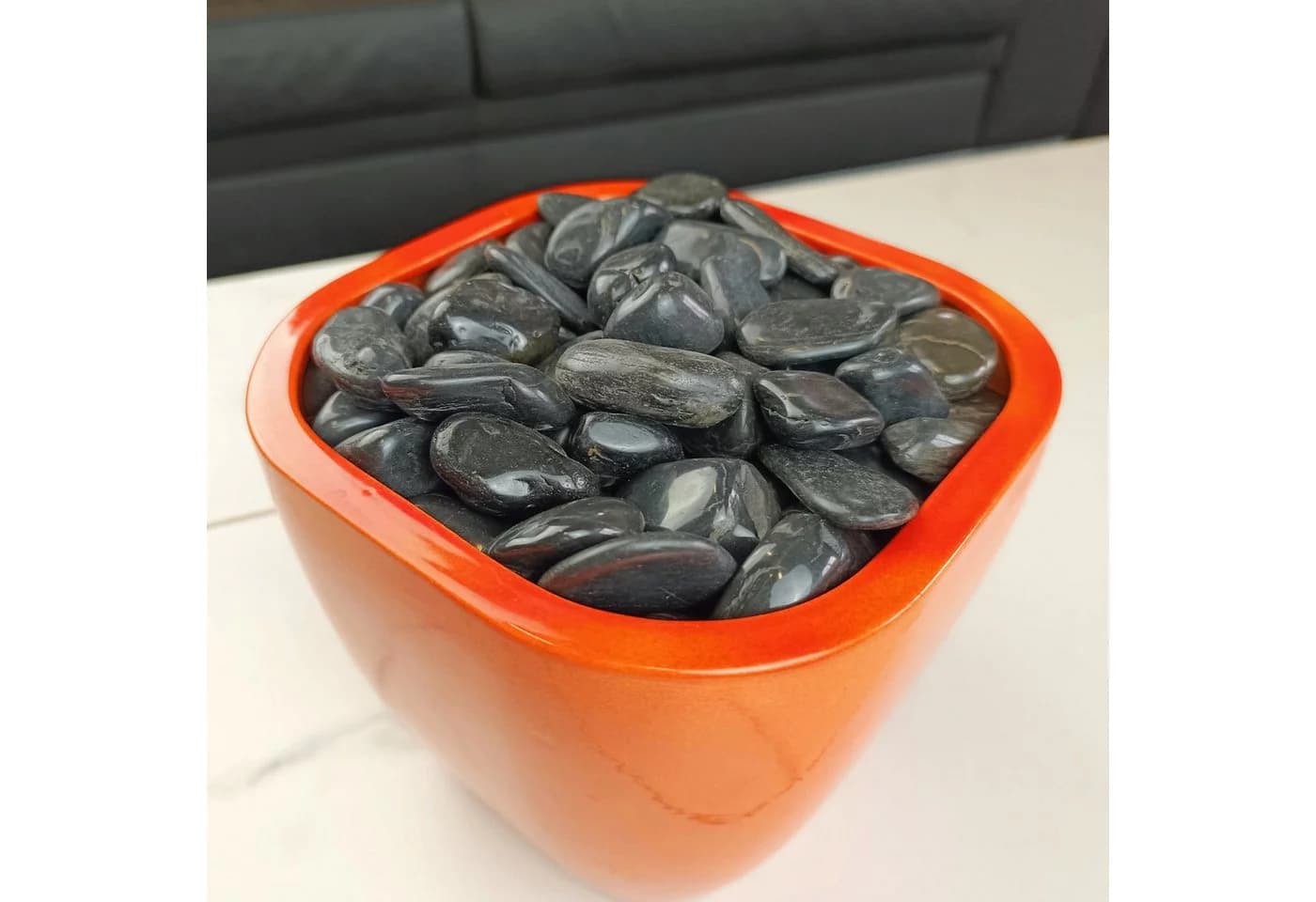 INTERGARDEN Zierkies Schwarz Poliert 2,5kg 2-3cm - Bild 5