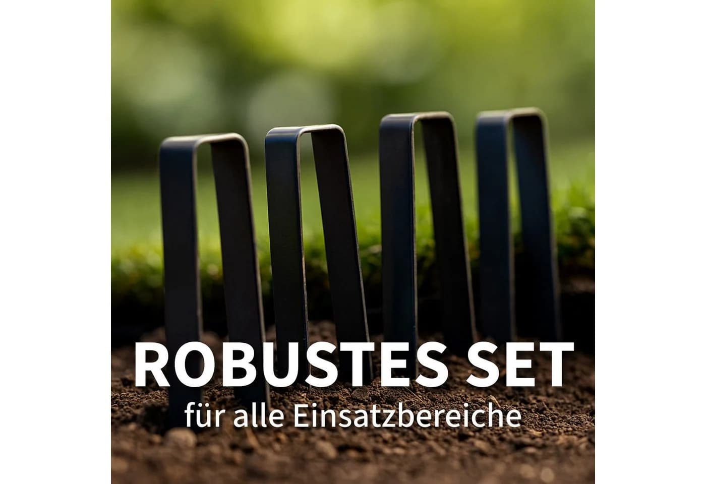 INTERGARDEN Bodenanker für Rosenbogen 4 Stück Schwarz Metall - Bild 5