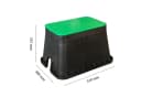 INTERGARDEN Bewässerungsventilbox Bodeneinbaukasten Grün Schwarz Bild 5