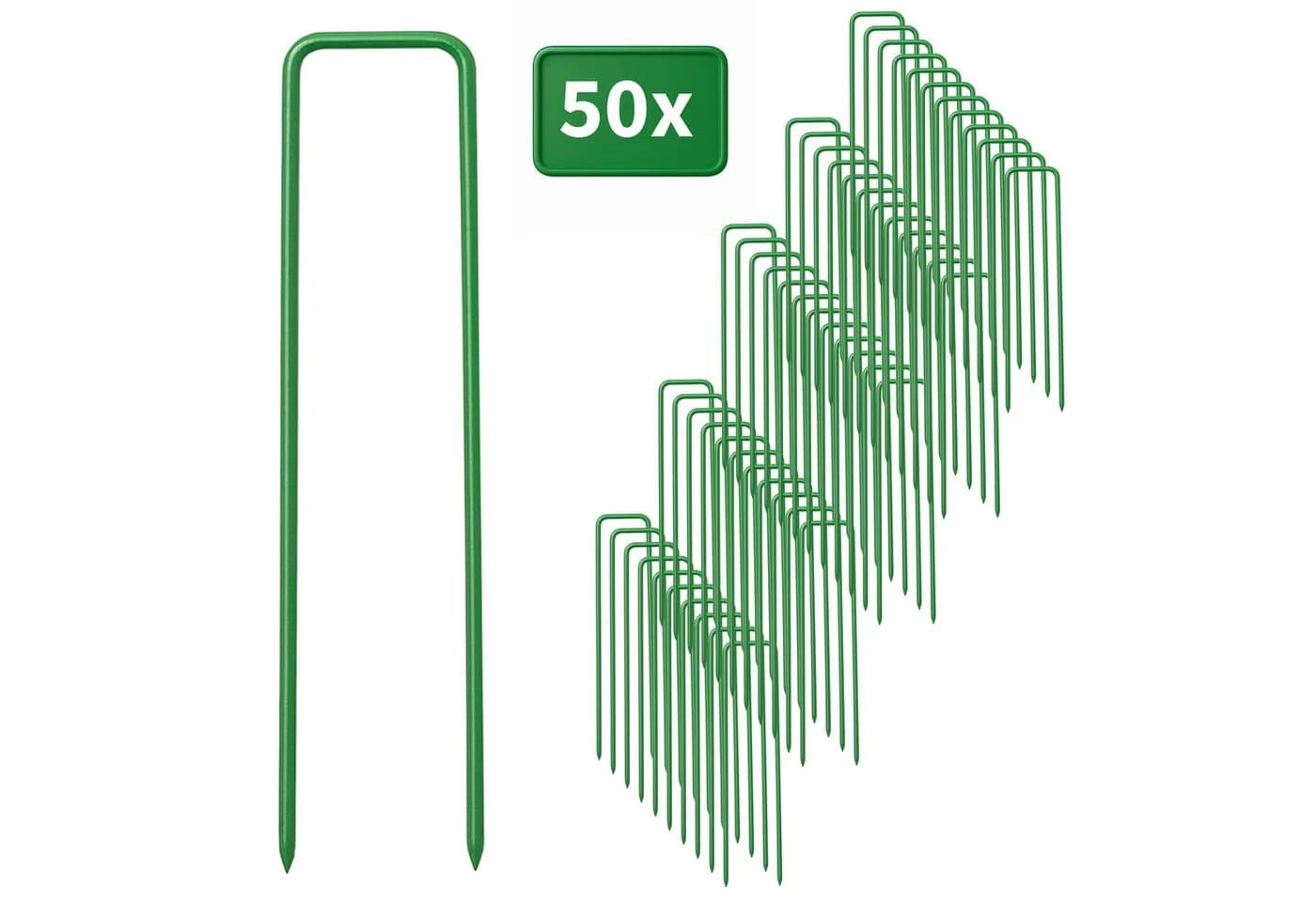 INTERGARDEN Bodenanker 50x Verzinkt Grün 15 cm - Bild 2