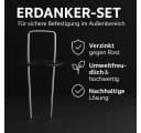 INTERGARDEN Bodenanker 30x mit Kappen – Verzinkt, für Vlies, Folien & Schläuche Bild 3