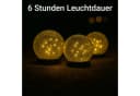 INTERGARDEN Solarleuchte Kugel 20 LEDs warmweiß Bruchglas-Optik Bild 3