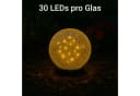 INTERGARDEN Solarleuchte Kugel 20 LEDs warmweiß Bruchglas-Optik Bild 4