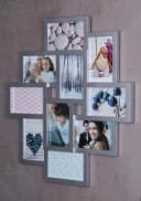 Levandeo® Bilderrahmen Collage Silber 10 Fotos Modern Bild 1