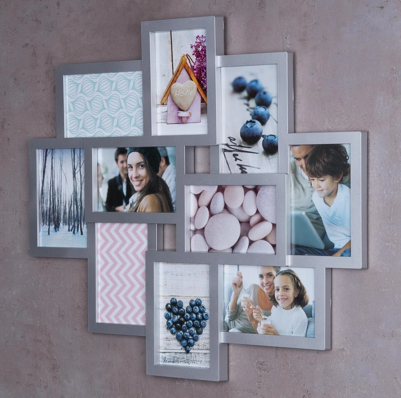 Levandeo® Bilderrahmen Collage Silber 10 Fotos Modern - Bild 5