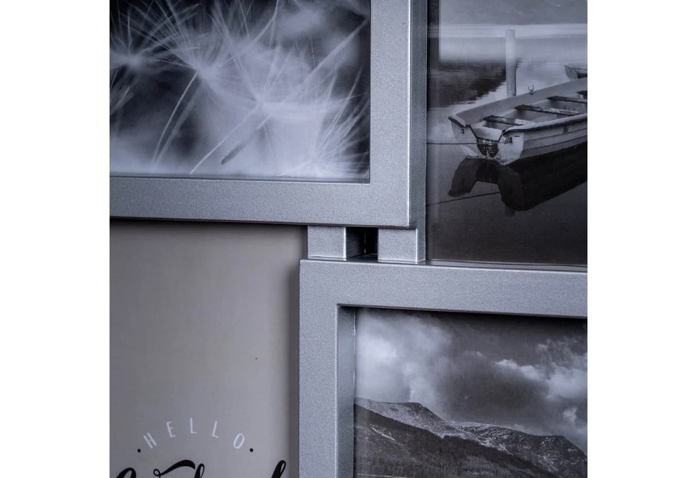 Levandeo® Bilderrahmen Collage Silber für 12 Fotos 3D Optik - Bild 4