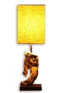 Levandeo® Nachttischlampe Treibholz Beige Bild 1