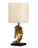 Levandeo® Nachttischlampe Treibholz Beige Bild 2