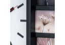 Levandeo® Bilderrahmen Collage Fotouhr Wanduhr 12 Fotos Schwarz Bild 4