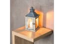 Levandeo® Kerzenlaterne Holz Glas Metall Natur Braun Shabby Chic Bild 4