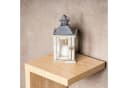 Levandeo® Kerzenlaterne Holz Glas Metall Natur Braun Shabby Chic Bild 5