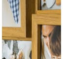 Levandeo® Bilderrahmen Collage Eiche-Optik MDF Holz Bild 5
