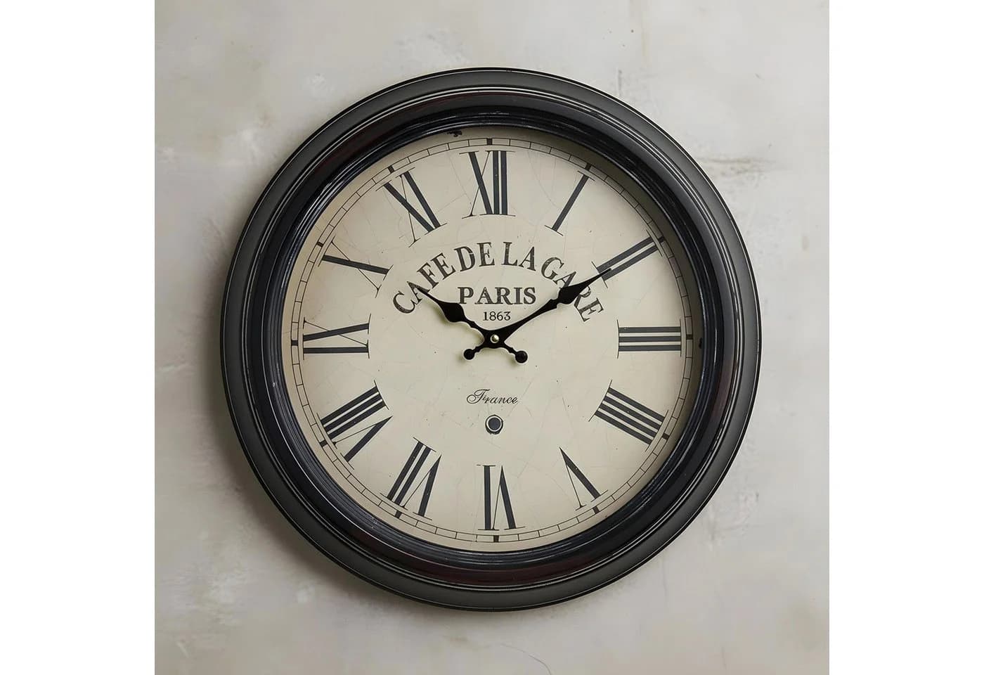 Levandeo® Wanduhr XXL 47cm Metall Paris Café Nostalgie - Bild 3