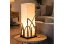 Levandeo® Nachttischlampe Treibholz 50 cm Braun Beige Bild 2