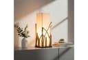 Levandeo® Nachttischlampe Treibholz 50 cm Braun Beige Bild 3