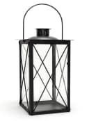 Levandeo® Kerzenlaterne Metall Schwarz Windlicht Bild 1