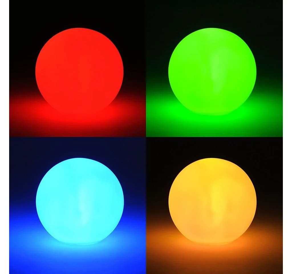Levandeo® LED Nachttischlampe Kugel 8cm Farbwechsel Stimmungskugel - Bild 2