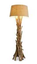 Levandeo® Stehlampe Treibholz Unikat Sand Natur Bild 2