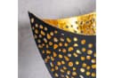 Levandeo® Teelichthalter Set Schwarz Gold Metall Design Bild 4