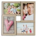 Levandeo® Bilderrahmen Collage Eiche Optik 4x 10x15cm Bild 2