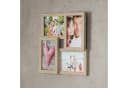 Levandeo® Bilderrahmen Collage Eiche Optik 4x 10x15cm Bild 3