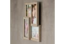 Levandeo® Bilderrahmen Collage Eiche Optik 4x 10x15cm Bild 4