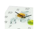 Levandeo Wanduhr Glas 30x30cm Zitrone Apfel Modern Bild 3