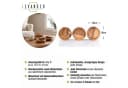 Levandeo® 3er Set Dekoteller Akazienholz Braun Bild 1