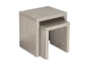 Levandeo® 2er Beistelltisch Set Betonoptik Grau Fertigmontiert Bild 2