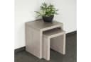 Levandeo® 2er Beistelltisch Set Betonoptik Grau Fertigmontiert Bild 3