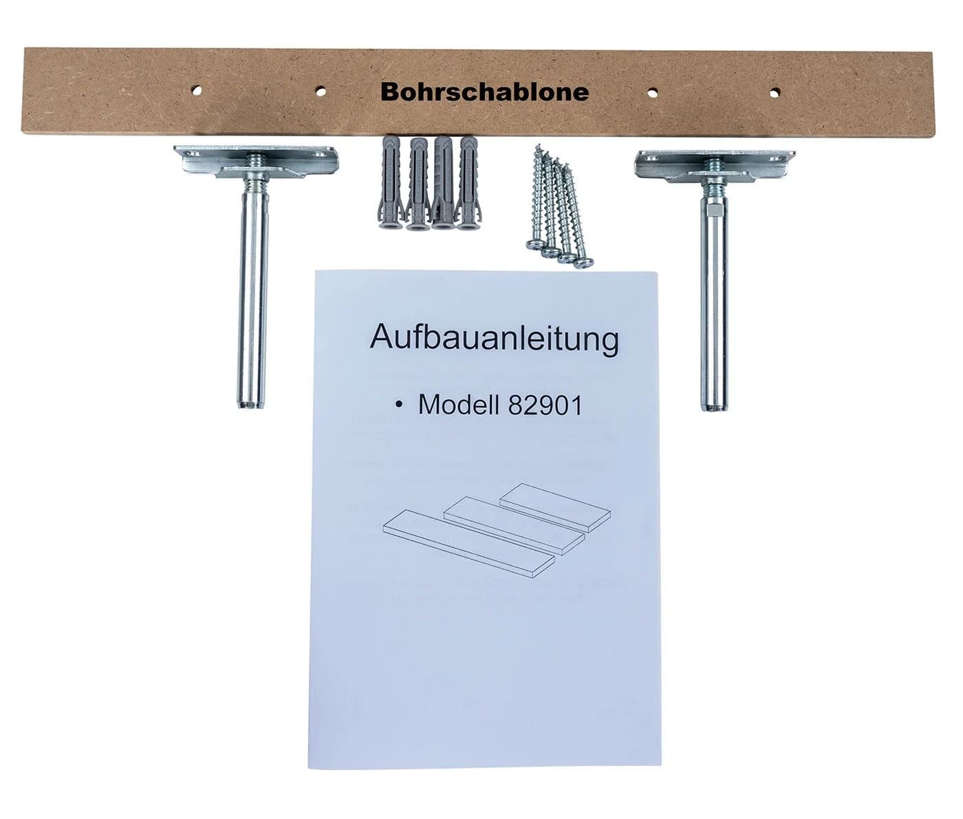 Levandeo® Wandboard Bobby 60cm Grau Betonoptik Wandregal - Bild 5