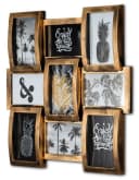 Levandeo® Bilderrahmen Collage 9er Kupfer Schwarz Industrial Look Bild 2