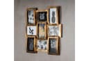 Levandeo® Bilderrahmen Collage 9er Kupfer Schwarz Industrial Look Bild 3