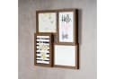 Levandeo® Bilderrahmen Collage Nussbaum MDF Holz 4 Fotos Bild 3