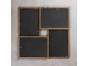 Levandeo® Bilderrahmen Collage Nussbaum MDF Holz 4 Fotos Bild 5