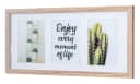 Levandeo® Bilderrahmen 3er Collage Eiche gekälkt MDF Bild 2