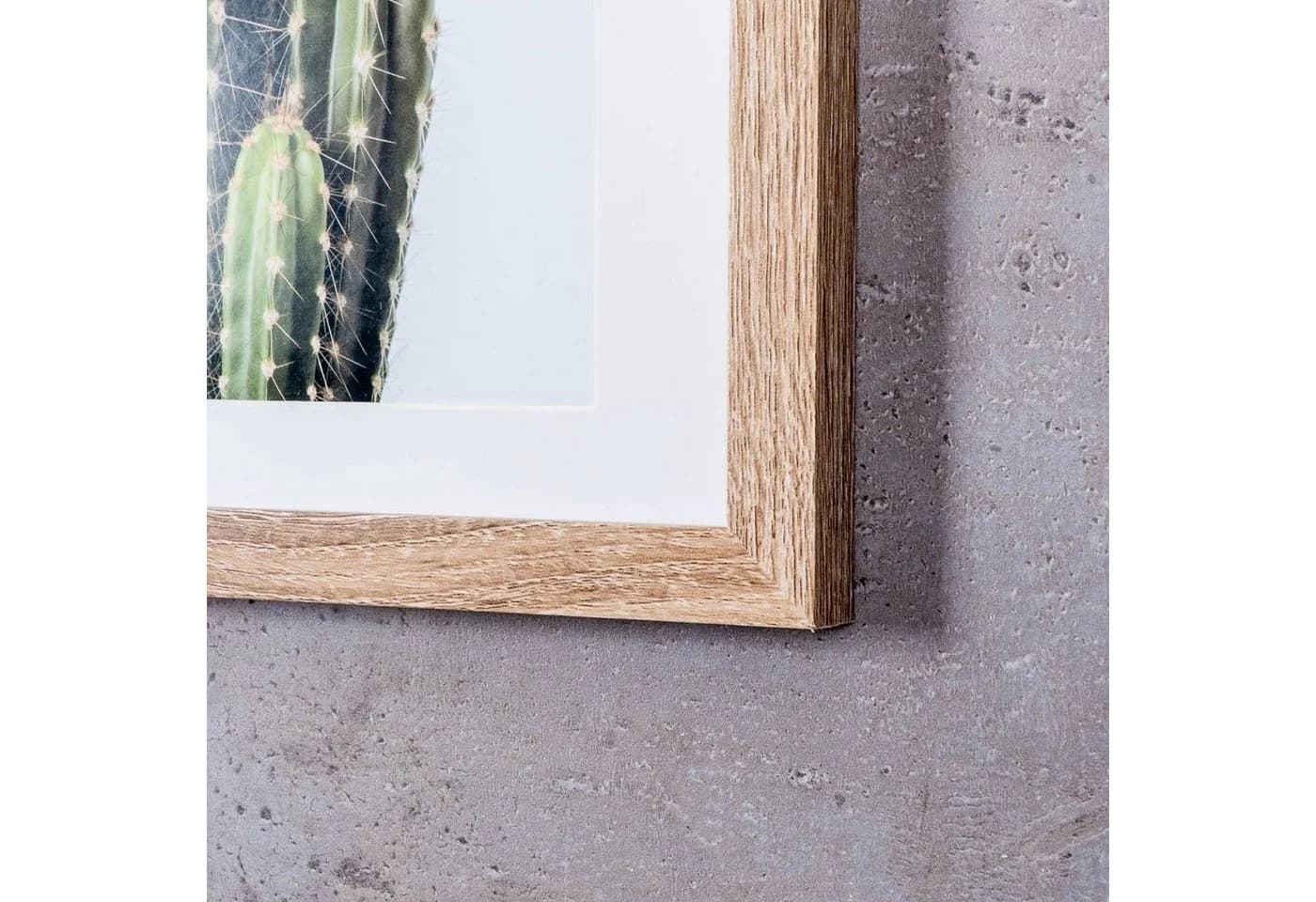 Levandeo® Bilderrahmen 3er Collage Eiche gekälkt MDF - Bild 4