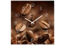 Levandeo® Wanduhr Glas 30x30cm Kaffeebohnen Bild 2