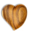 Levandeo® Holzschale Akazie 15cm Herz Design Obstschale Bild 1