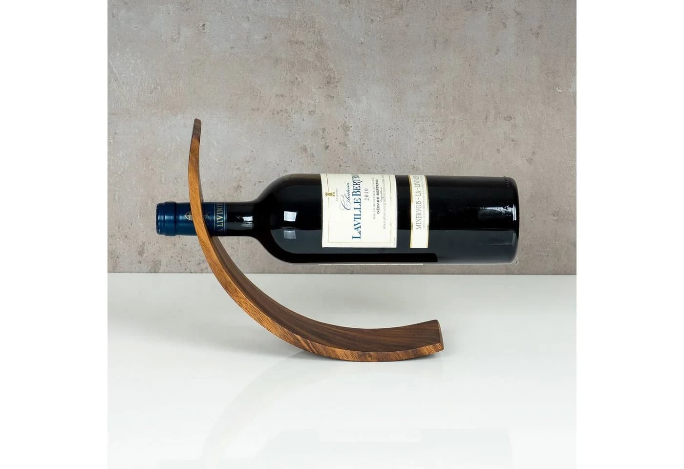 Levandeo® Weinflaschenhalter aus Akazienholz - Bild 4