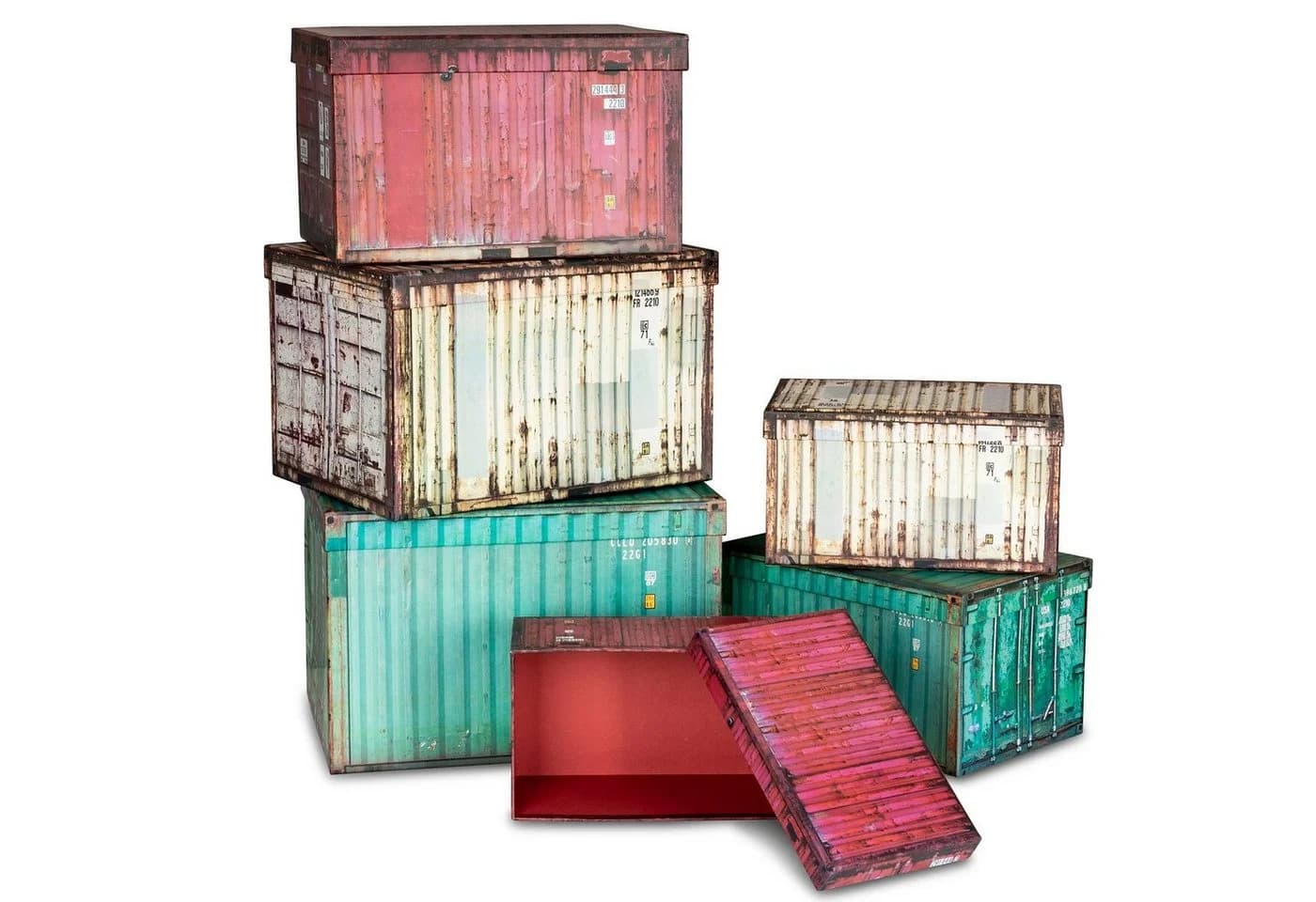 Levandeo® Aufbewahrungsbox 6er Set Boxen Aufbewahrung Geschenkbox Container - Bild 2