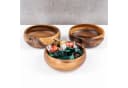 Levandeo® 3er Set Dekoteller Akazienholz Rund Bild 3