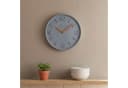 Levandeo® Wanduhr Beton Grau Kupfer Industrie-Look Bild 2