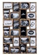 Levandeo® Bilderrahmen Collage Schwarz Kupfer 24 Fotos 10x15cm Bild 2