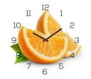 Levandeo® Wanduhr Glas 30x30cm Orange Bild 2